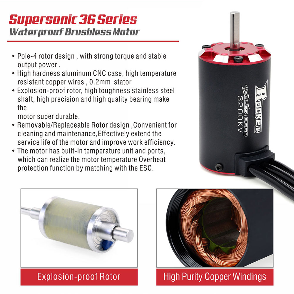 Rocket RC V2 Supersonic 3650 3 - Brushless Motor Thrust Test Stand ulasan dan harga